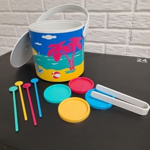 Vintage Beach Ice Bucket